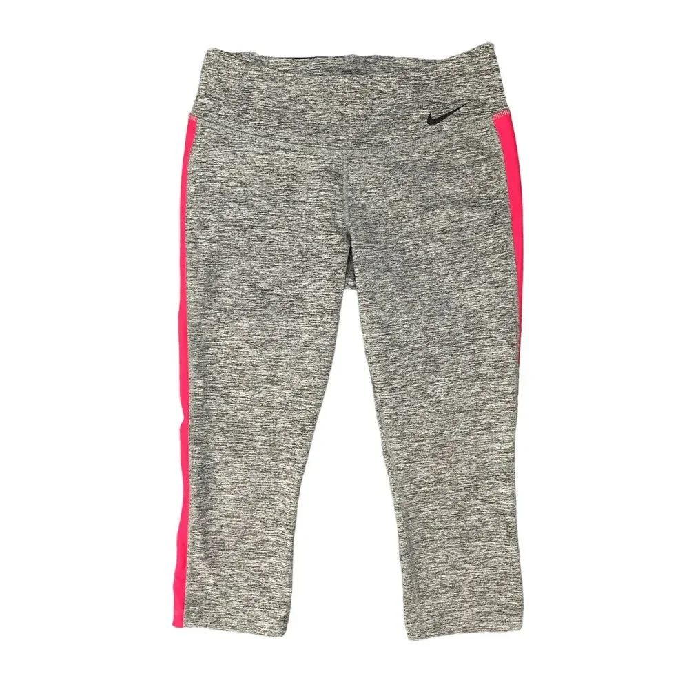 Nike Capri Legging Womens M Medium Stretch Crop Power Tight Fit DriFit Workout